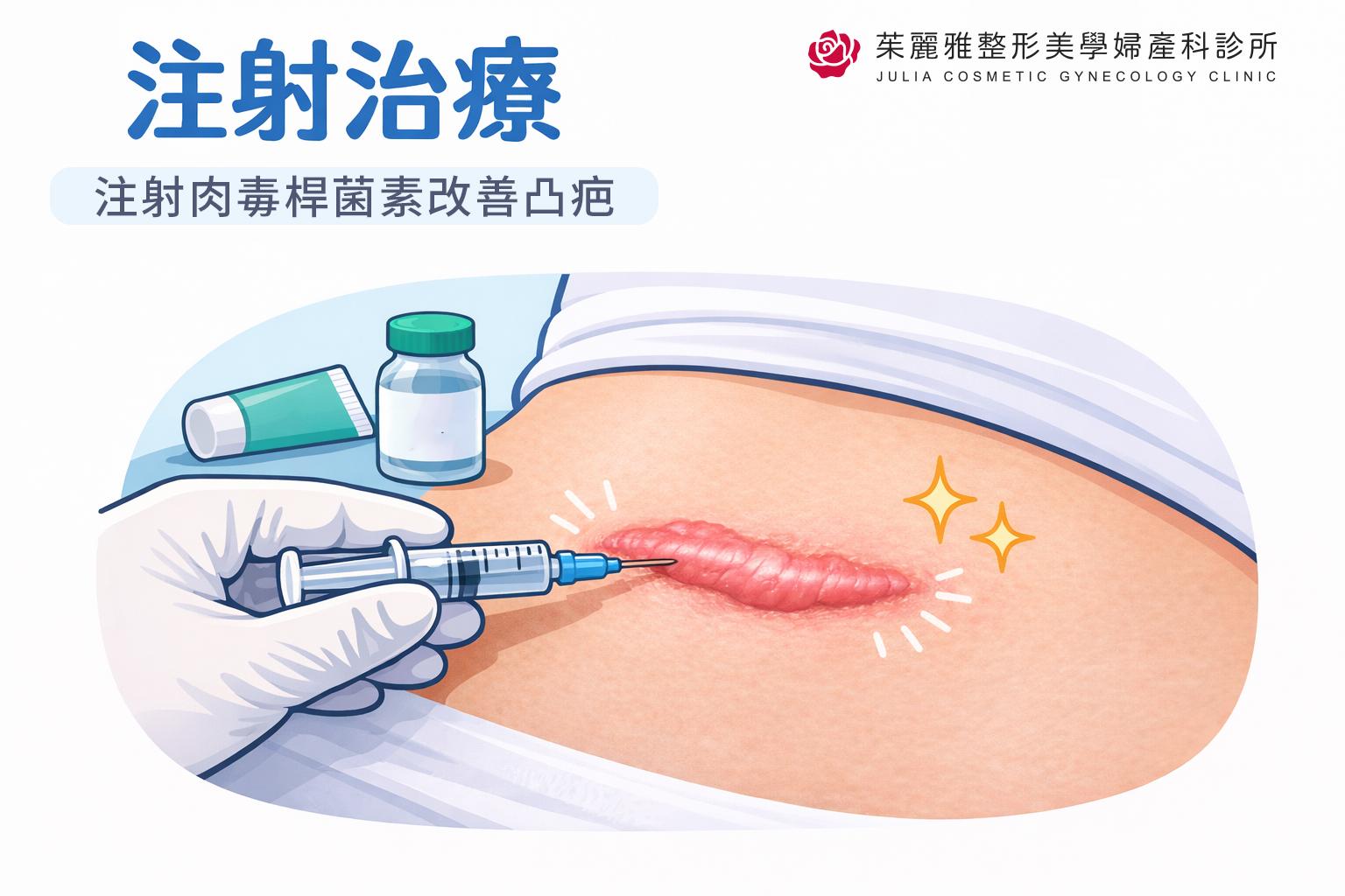 肉毒桿菌素預防疤痕增生治療